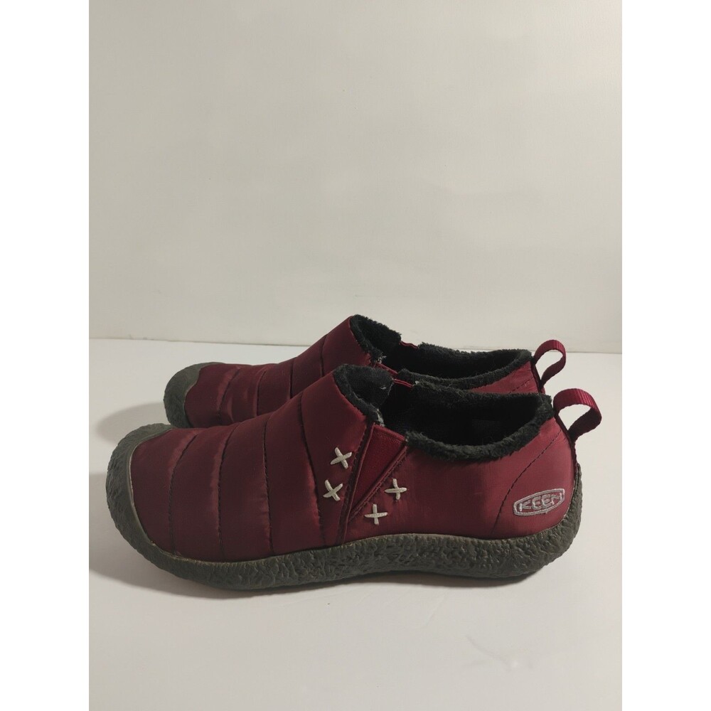 KEEN Howser II Quilted Fleece Lined Slip On Shoes Burgundy Womens 7.5 1015009